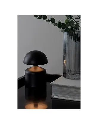 LEITMOTIV | LED Tischlampe IMPETU Brushed Gold | schwarz